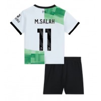 Koszulka piłkarska Liverpool Mohamed Salah #11 Strój wyjazdowy dla dzieci 2023-24 tanio Krótki Rękaw (+ Krótkie spodenki)
